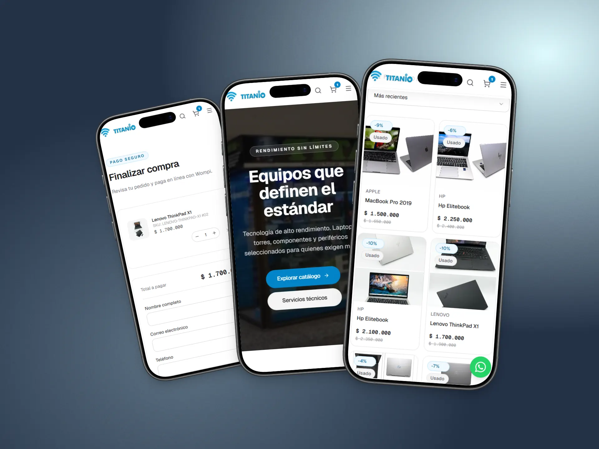 Titanio PC — Tecnología y equipos de cómputo